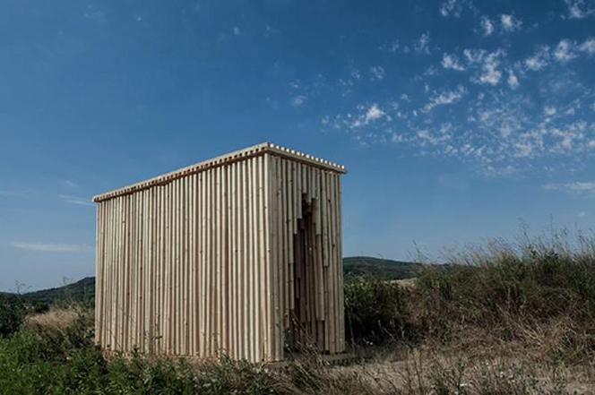 Poliphony. Jedna z instalacji zrealizowanych w ramach warsztatów Hello Wood 2013 (współczesna architektura drewniana)