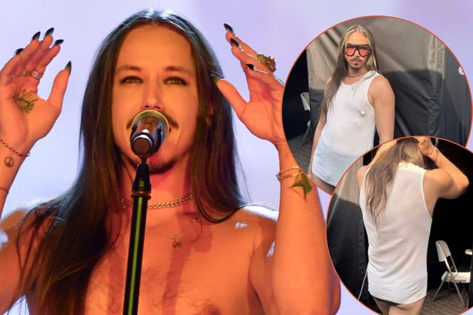 Michał Szpak przyłapany bez spodni za kulisami koncertu. Tego nie pokazali w TV!