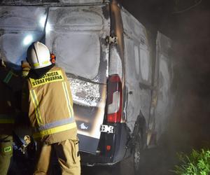 Bus w ogniu. Pożar podczas jazdy