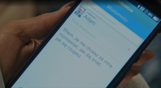 M jak miłość odc. 1678. SMS Adama Wernera do Magdy 