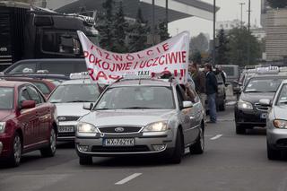 Taksówki sparaliżują miasto