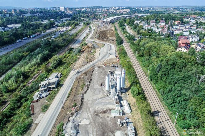 Węzeł Mistrzejowice - budowa. Zobacz jak powstaje jeden z najbardziej skomplikowanych obiektów na S7