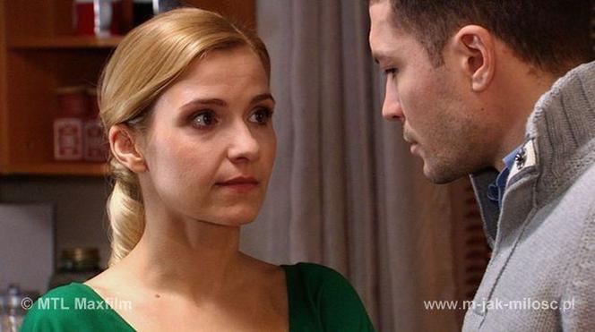 M jak miłość. Małgosia (Joanna Koroniewska), Tomek (Andrzej Młynarczyk)