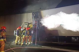 Pożar w tunelu POW (29.01.2025)