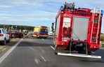 Samochód jechał pod prąd. Poważny wypadek na S5 koło Leszna