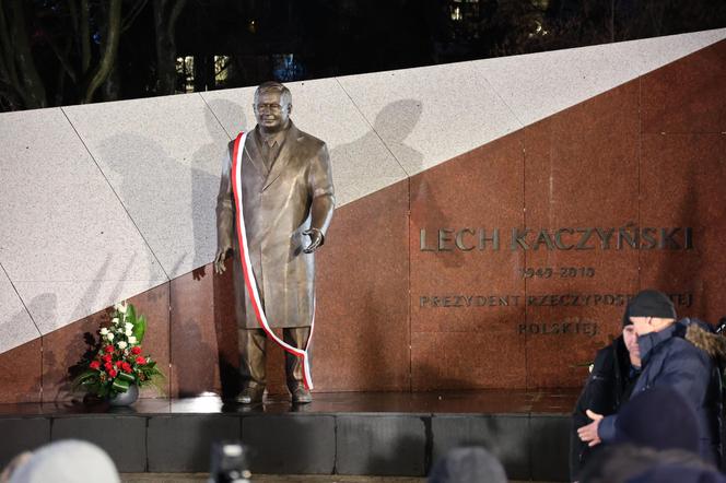 Odsłonięcie pomnika Lecha Kaczyńskiego przy Placu Teatralnym w Lublinie