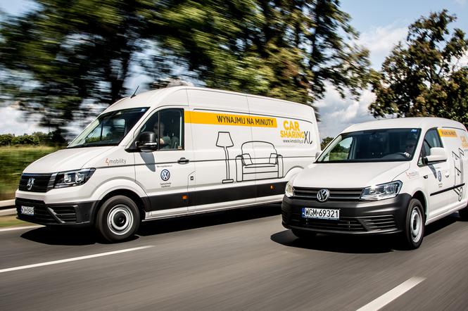 Dostawcze Volkswageny dostępne na minuty w usłudze 4Mobility