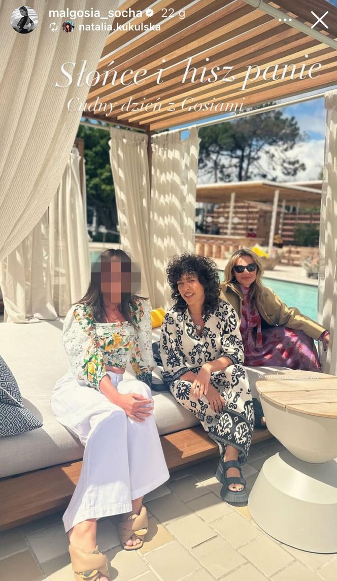 Natalia Kukulska i Małgorzata Socha na wakacjach