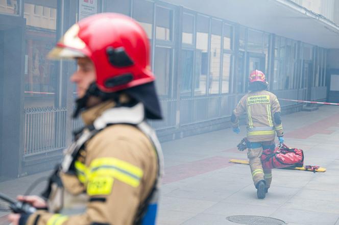 Akcja strażaków w centrum Poznania