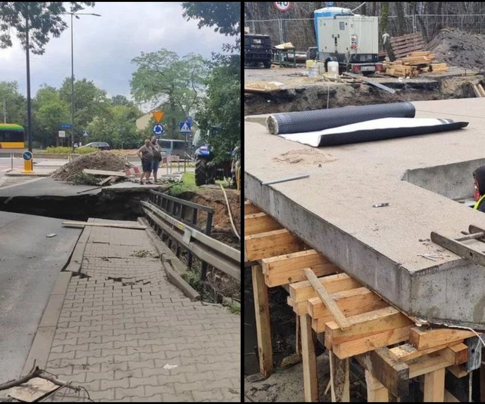 Naprawa mostu na Bałutce w Łodzi