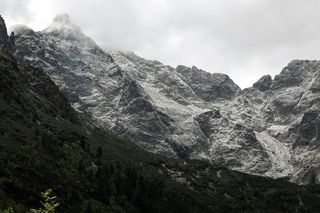 Śnieg w Tatrach w sierpniu