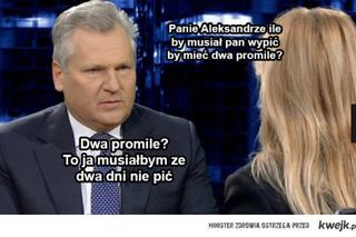 Aleksander Kwaśniewski - najlepsze MEMY