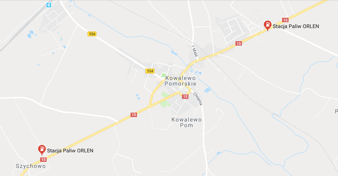 Wypadek przed Kowalewem Pomorskim na DK nr 15