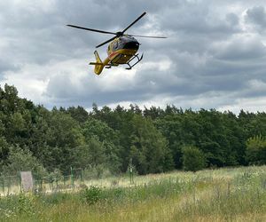Dramat na Bielanach. Nastolatek wywrócił się na rowerze. W akcji śmigłowiec LPR