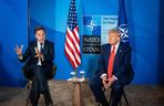 Donald Trump i Marka Rutte na szczycie NATO w Hadze