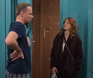 Pierwsza miłość, odcinek 4047: Teresa (Ewa Skibińska), psychol Mateusz (Lesław Żurek)