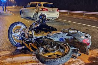 Zajechał drogę motocykliście. 18-latek trafił do szpitala