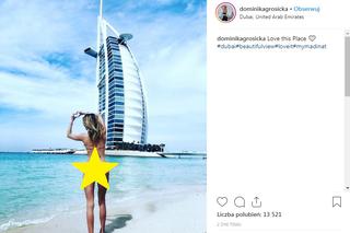 Dominika Grosicka pokazała PUPĘ na plaży w Dubaju. Wakacje w seksownym bikini [ZDJĘCIA]