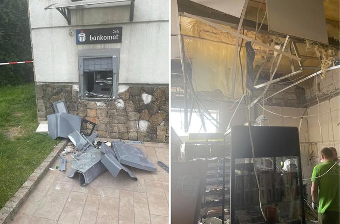 Przedbórz. Skok na bankomat na Rynku. Trwają poszukiwania sprawców! [FOTO]