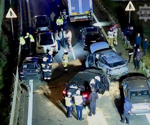 Karambol na DK1 w Piasku