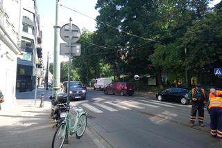 Wykolejenie tramwaju w centrum Krakowa 