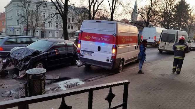 Stłuczka na Wałach Jagiellońskich