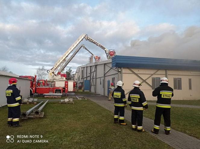 Pożar w zakładach drobiarskich w Iławie. Podsumowanie działań