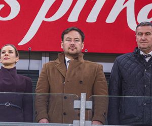 Marta Nawrocka na meczu Polska - Holandia