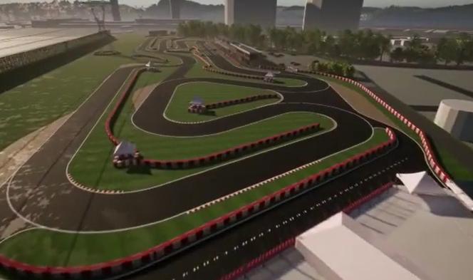 Wizualizacja tory kartingowego w Rybniku