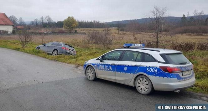 Pijany 21-latek ucieczkę przed policją zakończył w rowie