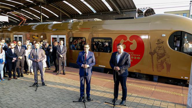 Mateusz Morawiecki przywitał Powstańca Śląskiego