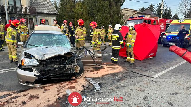 Śmiertelny wypadek w Jaśkowicach koło Skawiny