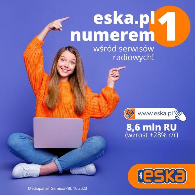 Eska.pl liderem wśród serwisów radiowych w Polsce!