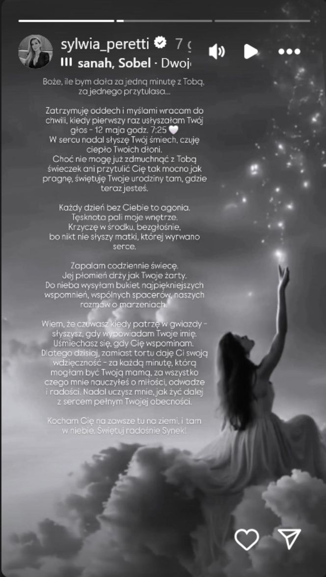 Sylwia Peretti w 2023 r. straciła syna