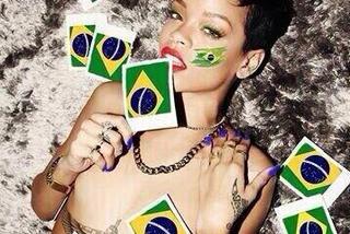 Mundial 2014. Rihanna kibicowała Brazylii wraz z dzieckiem [ZDJĘCIA]