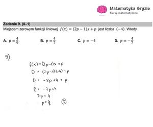 Matura matematyk rozwiązania