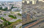 Pętla Gocław przed budową tramwaju i po