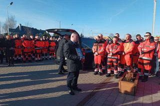 Pogrzeb ratownika medycznego zabitego w Siedlcach. Bliscy żegnają pana Cezarego