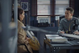 M jak miłość, odcinek 1884. Klientka (Barbara Kubrak), Jakub Karski (Krzysztof Kwiatkowski)