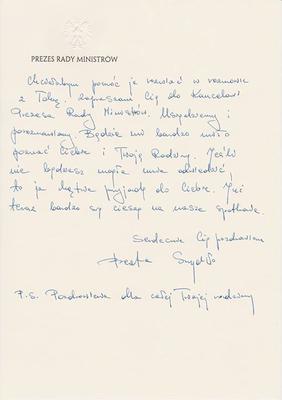 ODPOWIEDŹ PREMIER SZYDŁO.