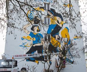 Nowy mural w olsztyńskim Kortowie. Tak UWM wita Rok Kopernika [ZDJĘCIA]