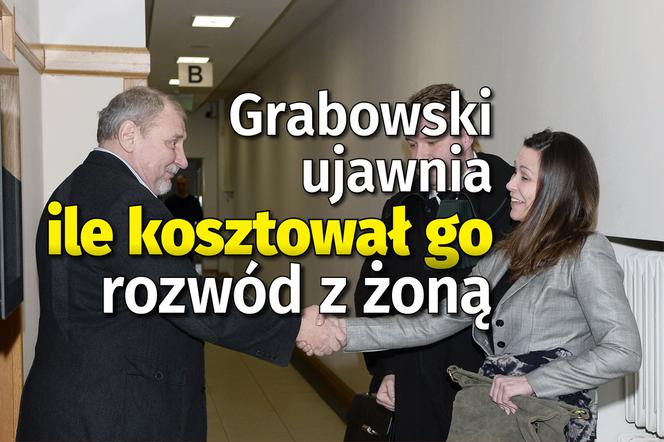 Grabowski ujawnia, ile kosztował go rozwód z żoną 