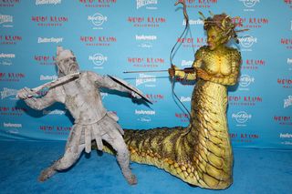 Heidi Klum jako Meduza na Halloween 2025