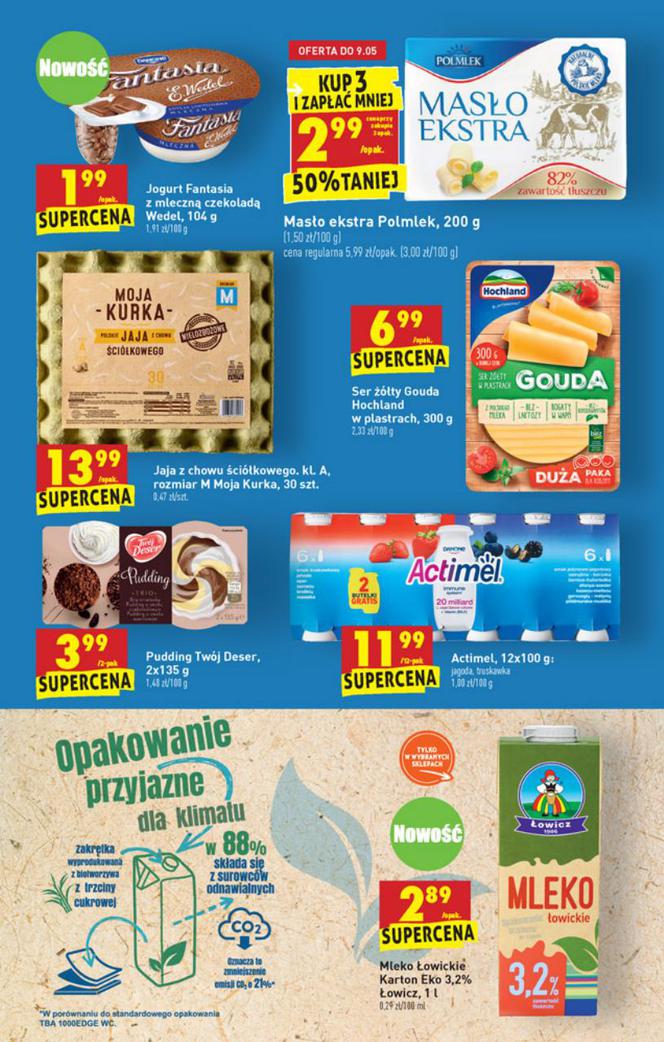 Ceny produktów w sieci sklepów Biedronka