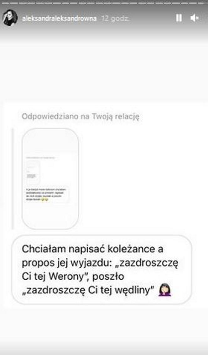 Aleksandra Kwaśniewska pokazała pikantne wiadomości