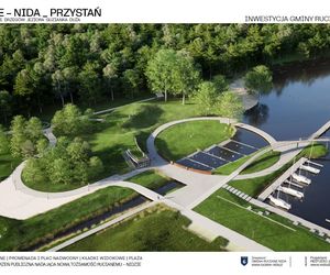 Przystań żeglarska w Rucianem-Nidzie [WIZUALIZACJE]