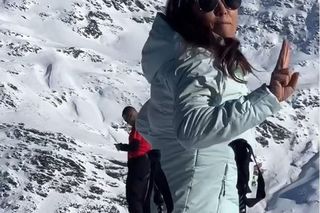 Kinga Rusin jeszcze niedawno była cała połamana, a dziś szaleje na stoku.