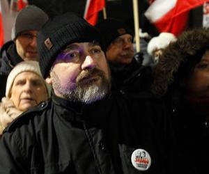 Przytuły Stare. Protest przed więzieniem w obronie Macieja Wąsika