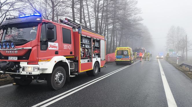 Wypadek śmiertelny w Grodźcu na DK 46