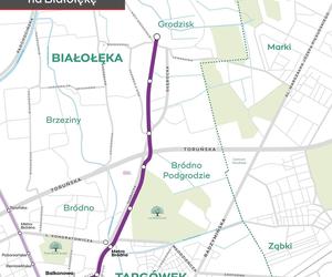 Trasa tramwaj Zielona Białołęka